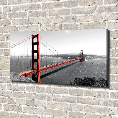 Fotocuadro en lienzo de alta calidad horizontal Puente de San Francisco