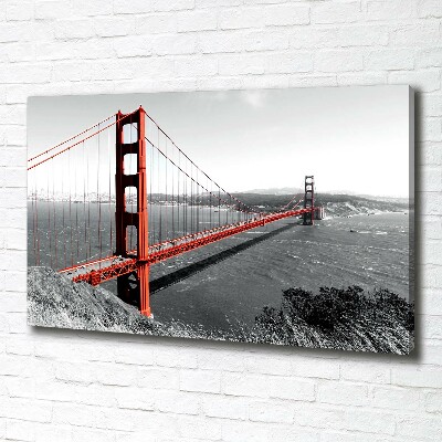 Fotocuadro en lienzo de alta calidad horizontal Puente de San Francisco