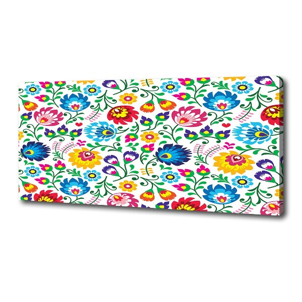 Cuadro canvas con impresión uv duradera horizontal Patrón étnico