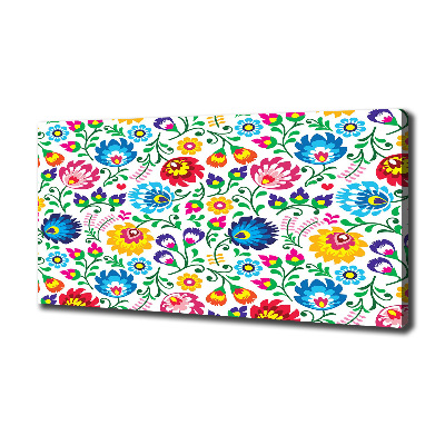 Cuadro canvas con impresión uv duradera horizontal Patrón étnico