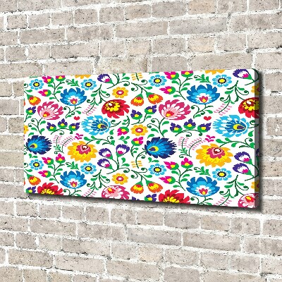 Cuadro canvas con impresión uv duradera horizontal Patrón étnico