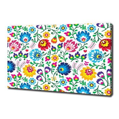 Cuadro canvas con impresión uv duradera horizontal Patrón étnico