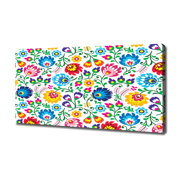 Cuadro canvas con impresión uv duradera horizontal Patrón étnico