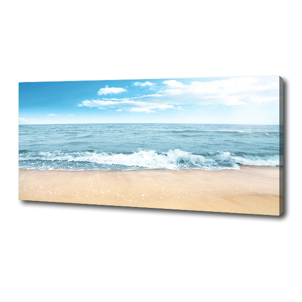 Cuadro canvas moderno de gran formato horizontal Playa