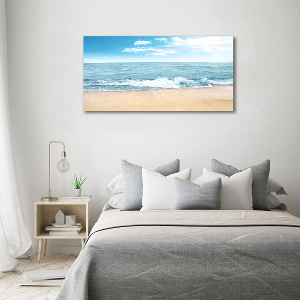 Cuadro canvas moderno de gran formato horizontal Playa