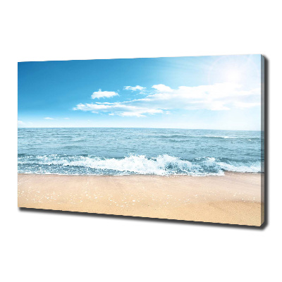 Cuadro canvas moderno de gran formato horizontal Playa