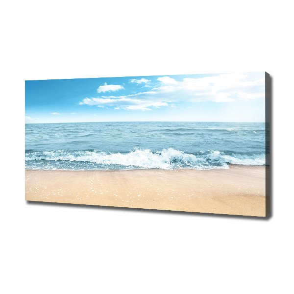 Cuadro canvas moderno de gran formato horizontal Playa