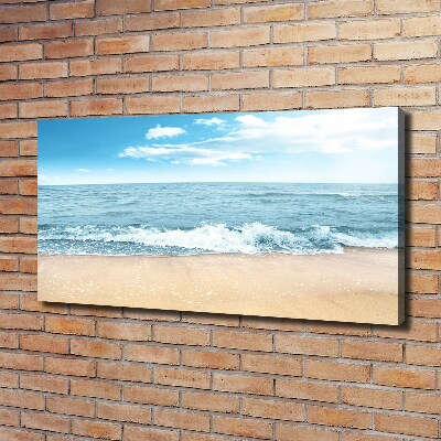 Cuadro canvas moderno de gran formato horizontal Playa