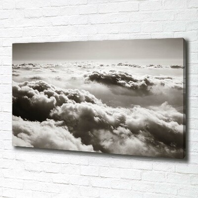 Foto en lienzo con acabado profesional horizontal Nubes a vista de pájaro