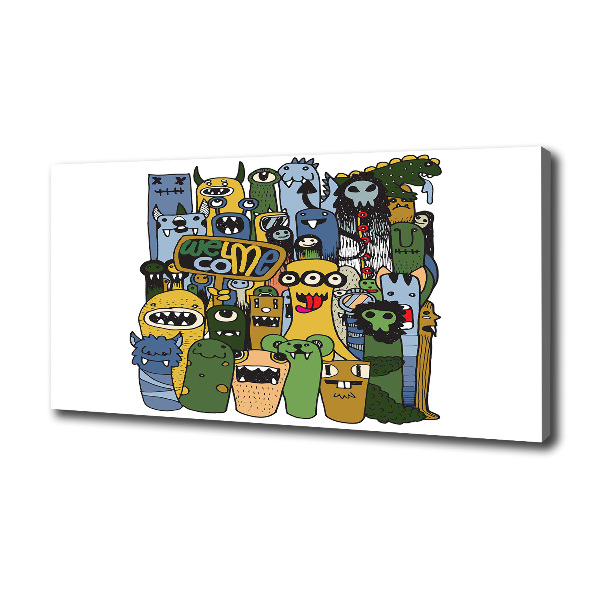 Foto en lienzo con acabado profesional horizontal Monstruos locos