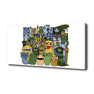 Foto en lienzo con acabado profesional horizontal Monstruos locos