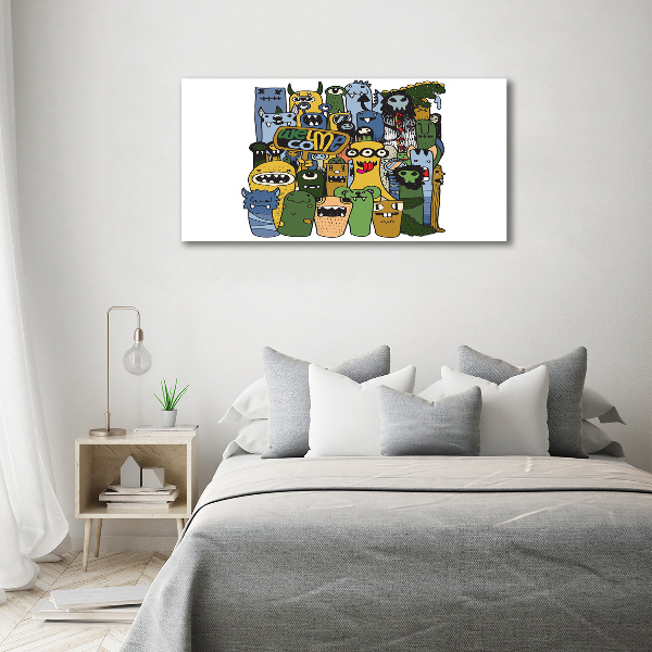 Foto en lienzo con acabado profesional horizontal Monstruos locos