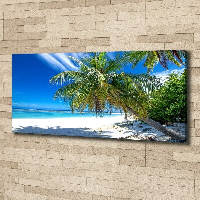Fotocuadro en lienzo de alta calidad horizontal Playa tropical
