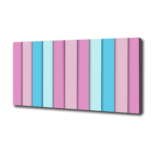 Fotocuadro en lienzo de alta calidad horizontal Rayas de colores