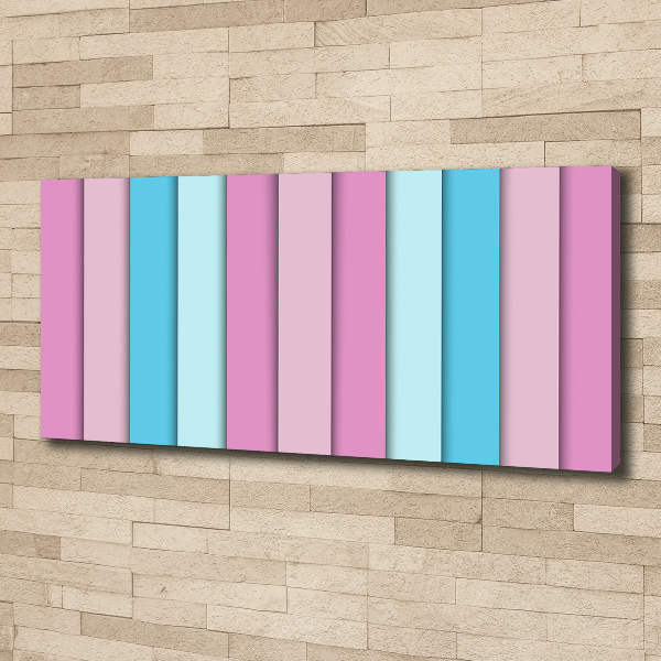 Fotocuadro en lienzo de alta calidad horizontal Rayas de colores