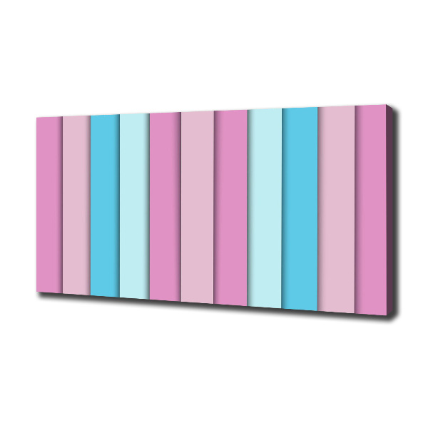 Fotocuadro en lienzo de alta calidad horizontal Rayas de colores