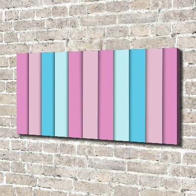Fotocuadro en lienzo de alta calidad horizontal Rayas de colores