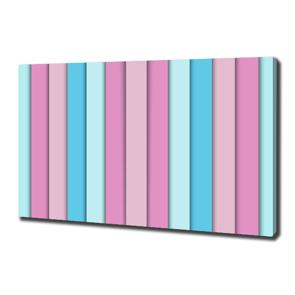 Fotocuadro en lienzo de alta calidad horizontal Rayas de colores