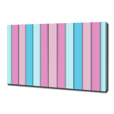 Fotocuadro en lienzo de alta calidad horizontal Rayas de colores