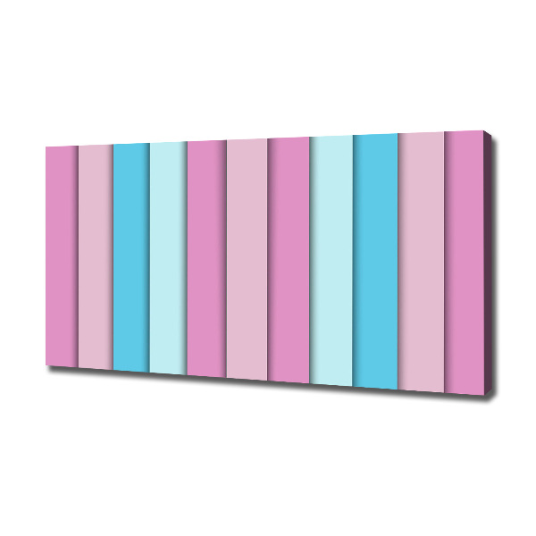 Fotocuadro en lienzo de alta calidad horizontal Rayas de colores