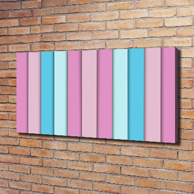 Fotocuadro en lienzo de alta calidad horizontal Rayas de colores