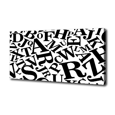 Foto en lienzo con acabado profesional horizontal Alfabeto
