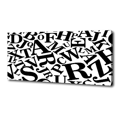 Foto en lienzo con acabado profesional horizontal Alfabeto