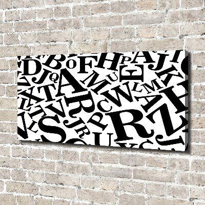 Foto en lienzo con acabado profesional horizontal Alfabeto