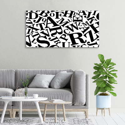 Foto en lienzo con acabado profesional horizontal Alfabeto