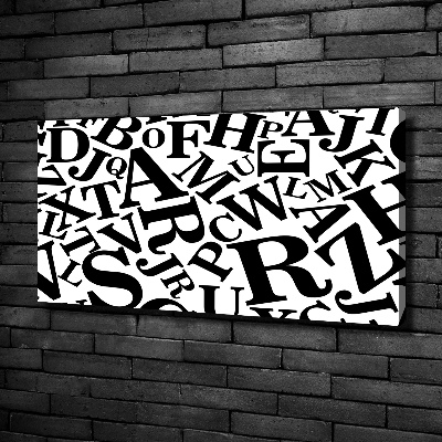 Foto en lienzo con acabado profesional horizontal Alfabeto