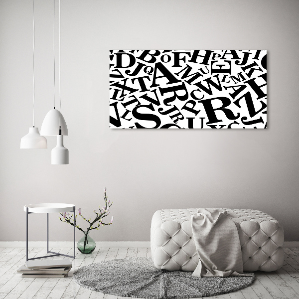 Foto en lienzo con acabado profesional horizontal Alfabeto