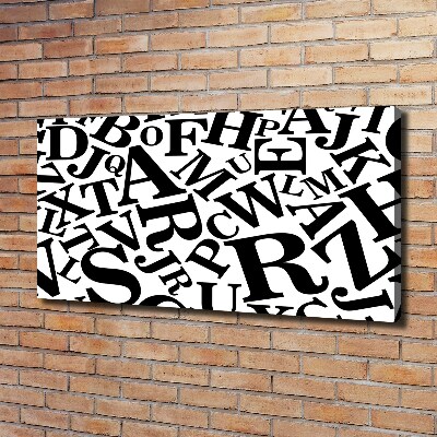 Foto en lienzo con acabado profesional horizontal Alfabeto