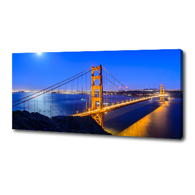 Cuadro canvas con impresión uv duradera horizontal Puente de San Francisco