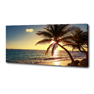 Cuadro canvas con impresión uv duradera horizontal Playa tropical