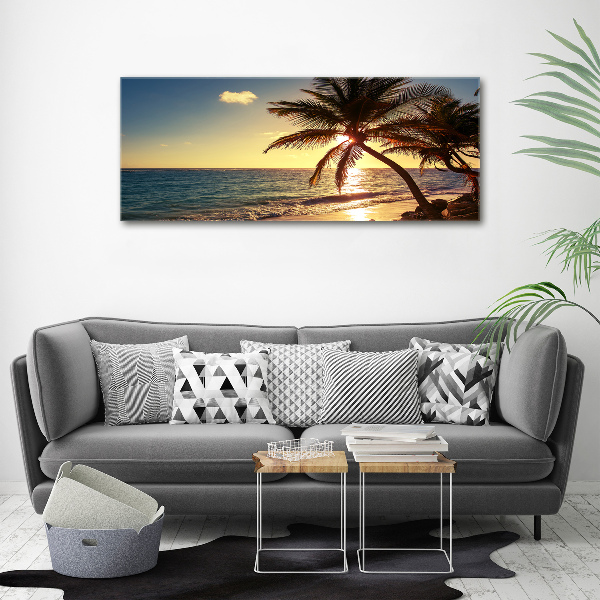 Cuadro canvas con impresión uv duradera horizontal Playa tropical