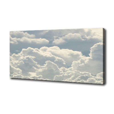Cuadro canvas moderno de gran formato horizontal Nubes