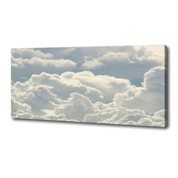Cuadro canvas moderno de gran formato horizontal Nubes