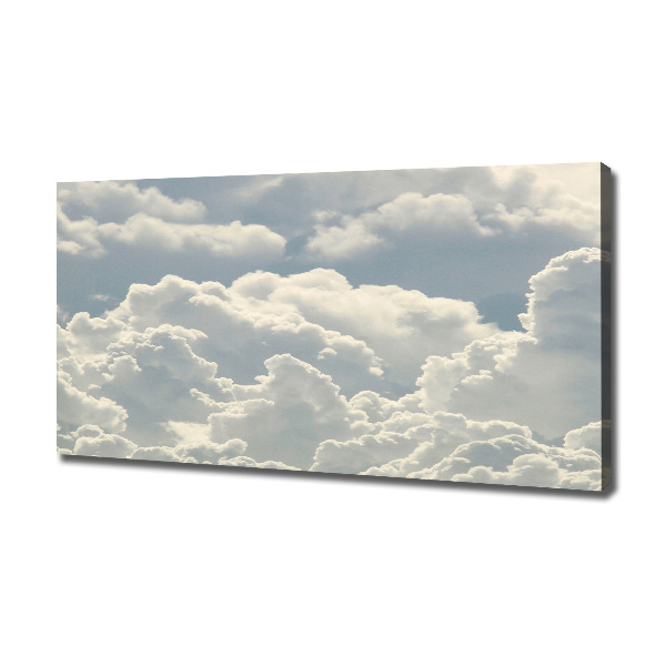 Cuadro canvas moderno de gran formato horizontal Nubes