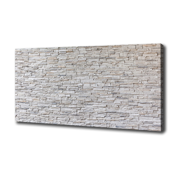 Cuadro canvas con impresión uv duradera horizontal Muro de piedra