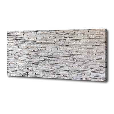 Cuadro canvas con impresión uv duradera horizontal Muro de piedra