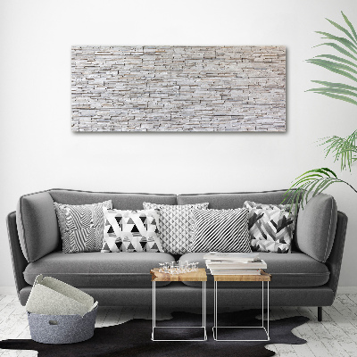 Cuadro canvas con impresión uv duradera horizontal Muro de piedra