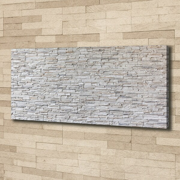 Cuadro canvas con impresión uv duradera horizontal Muro de piedra