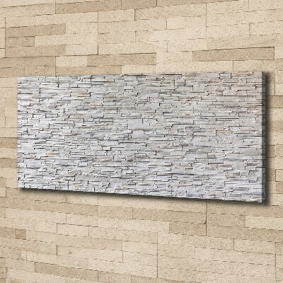 Cuadro canvas con impresión uv duradera horizontal Muro de piedra