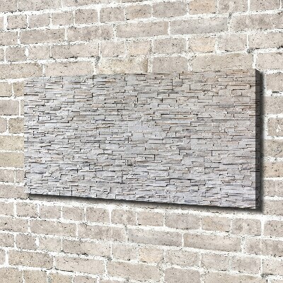 Cuadro canvas con impresión uv duradera horizontal Muro de piedra