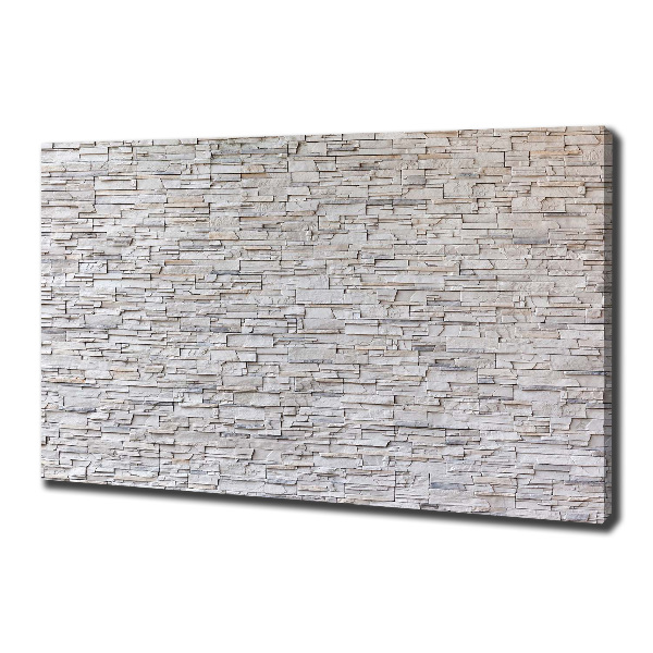 Cuadro canvas con impresión uv duradera horizontal Muro de piedra