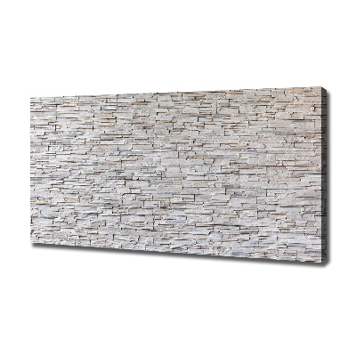 Cuadro canvas con impresión uv duradera horizontal Muro de piedra