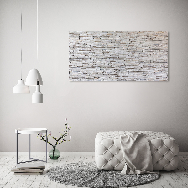 Cuadro canvas con impresión uv duradera horizontal Muro de piedra
