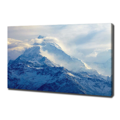 Cuadro canvas con impresión uv duradera horizontal Pico de montaña