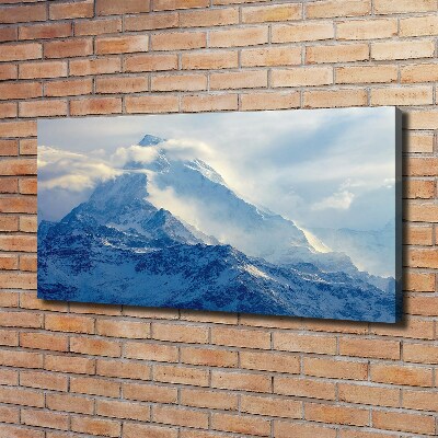 Cuadro canvas con impresión uv duradera horizontal Pico de montaña
