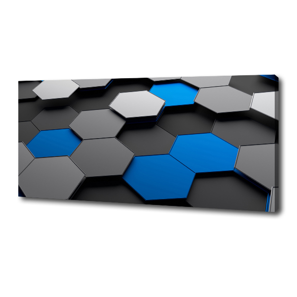 Cuadro canvas con impresión uv duradera horizontal Abstracción 3D